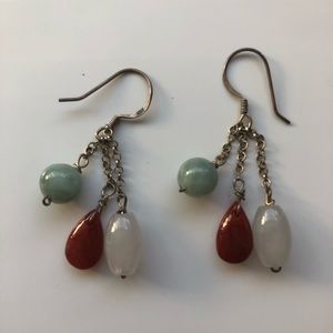 Stone earrings